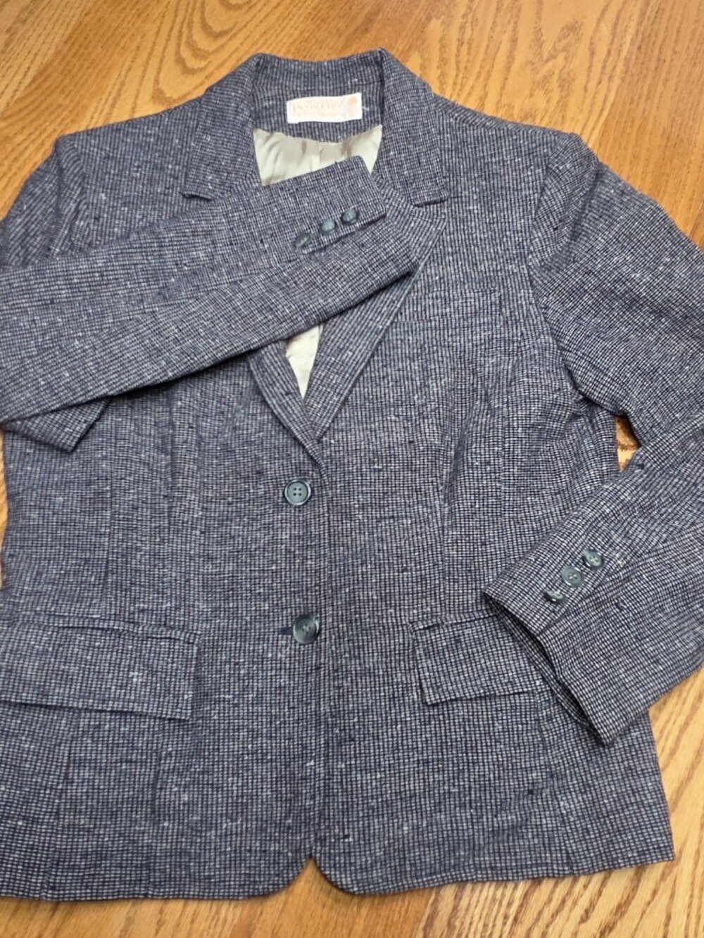 Vinntage Pendleton Wool Blazer Gray Women Size 8